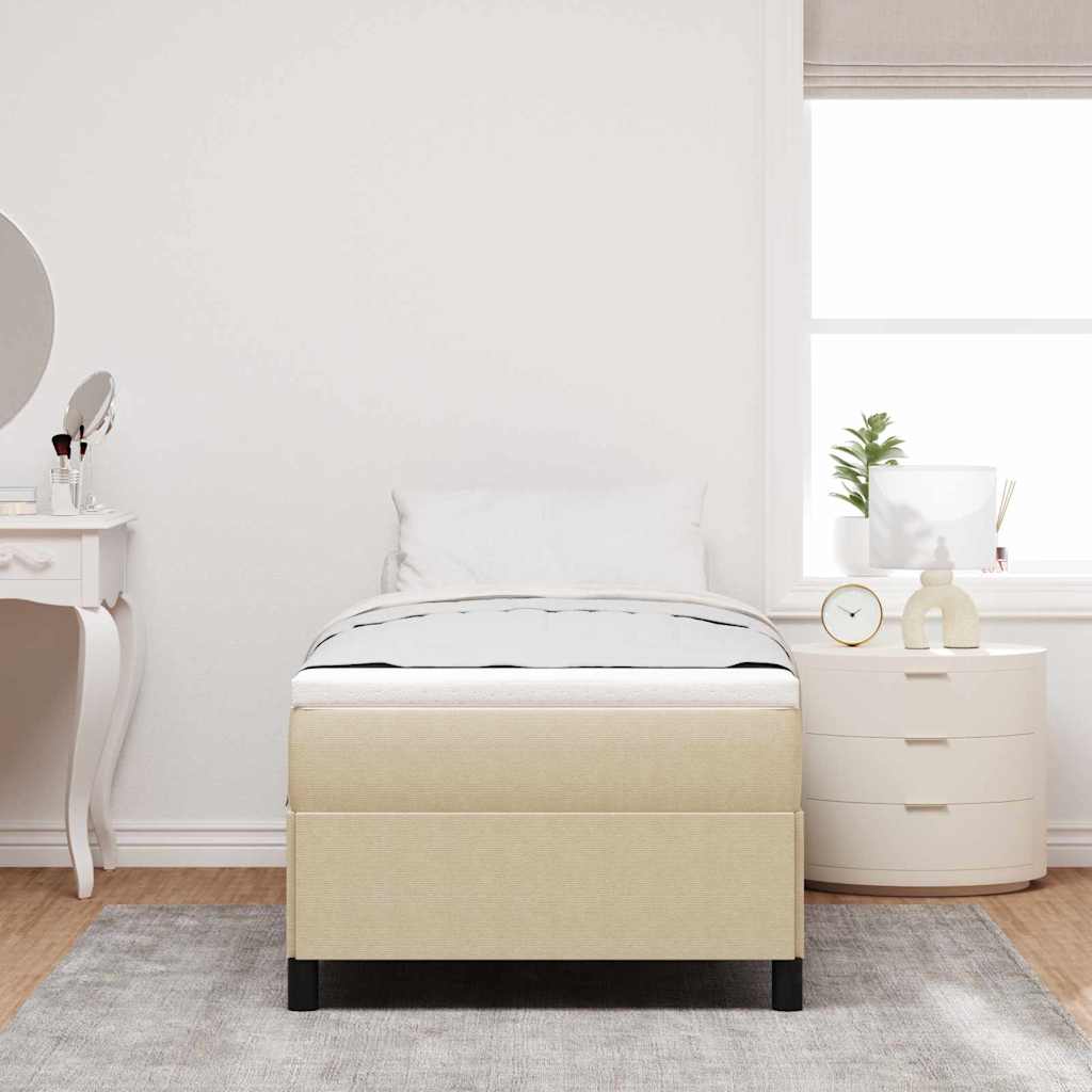 vidaXL Κρεβάτι με ελατήρια Γκρι Πράσινο 80 x 200 cm