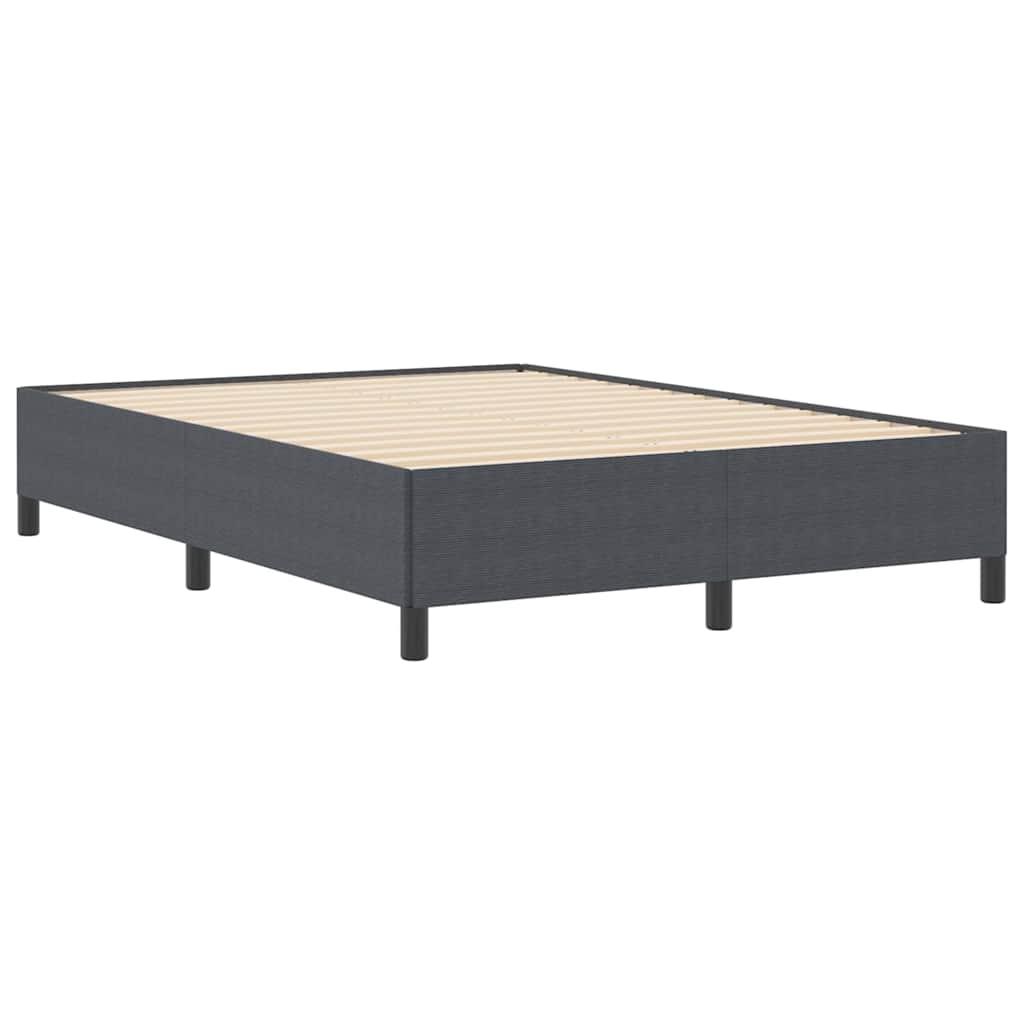vidaXL Κρεβάτι με ελατήρια Σκούρο Γκρι 160 x 200 cm