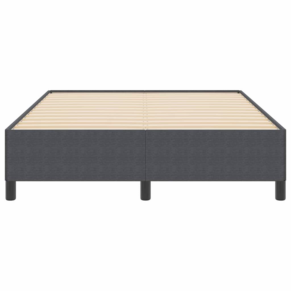 vidaXL Κρεβάτι με ελατήρια Σκούρο Γκρι 160 x 200 cm