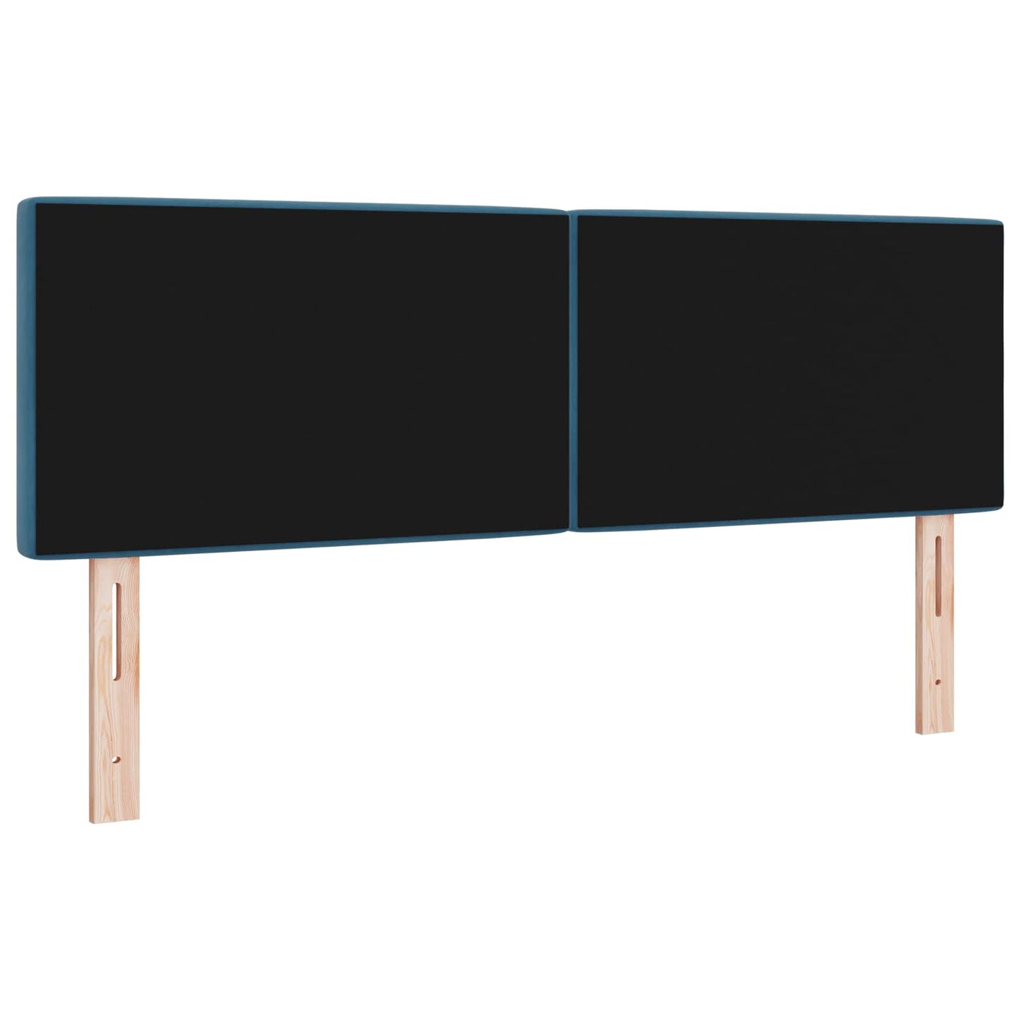 vidaXL Κεφαλάρι Σκούρο Μπλε 144 cm Βελούδο