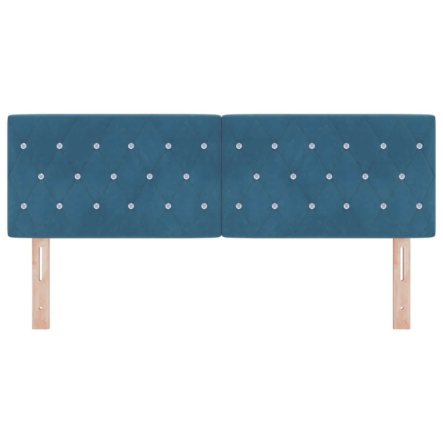 vidaXL Κεφαλάρι Σκούρο Μπλε 144 cm Βελούδο
