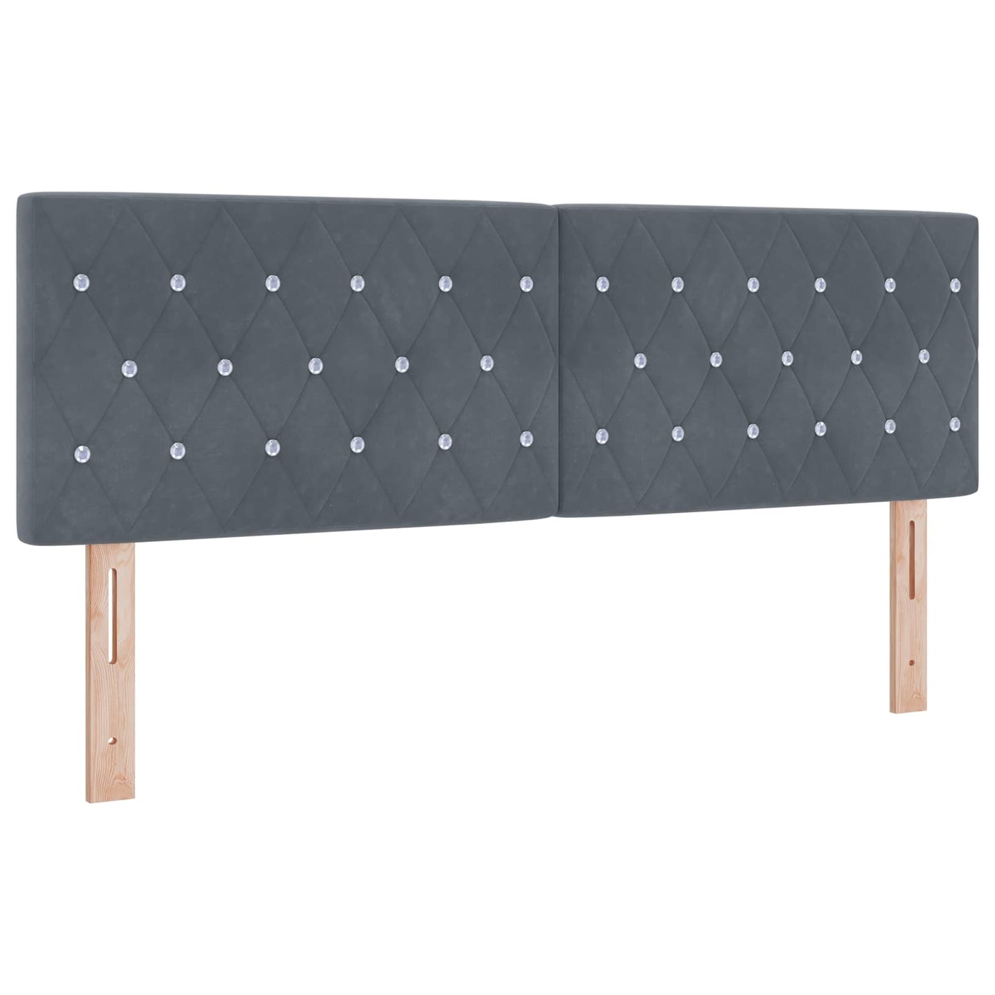 vidaXL Κεφαλάρι Σκούρο Γκρι 160 cm Βελούδο