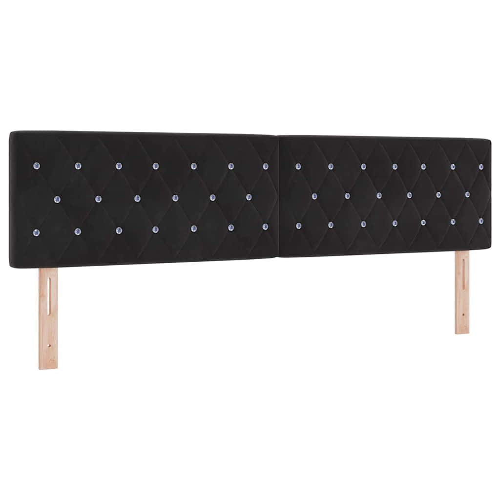 vidaXL Κεφαλάρι Μαύρο 180 cm Βελούδο