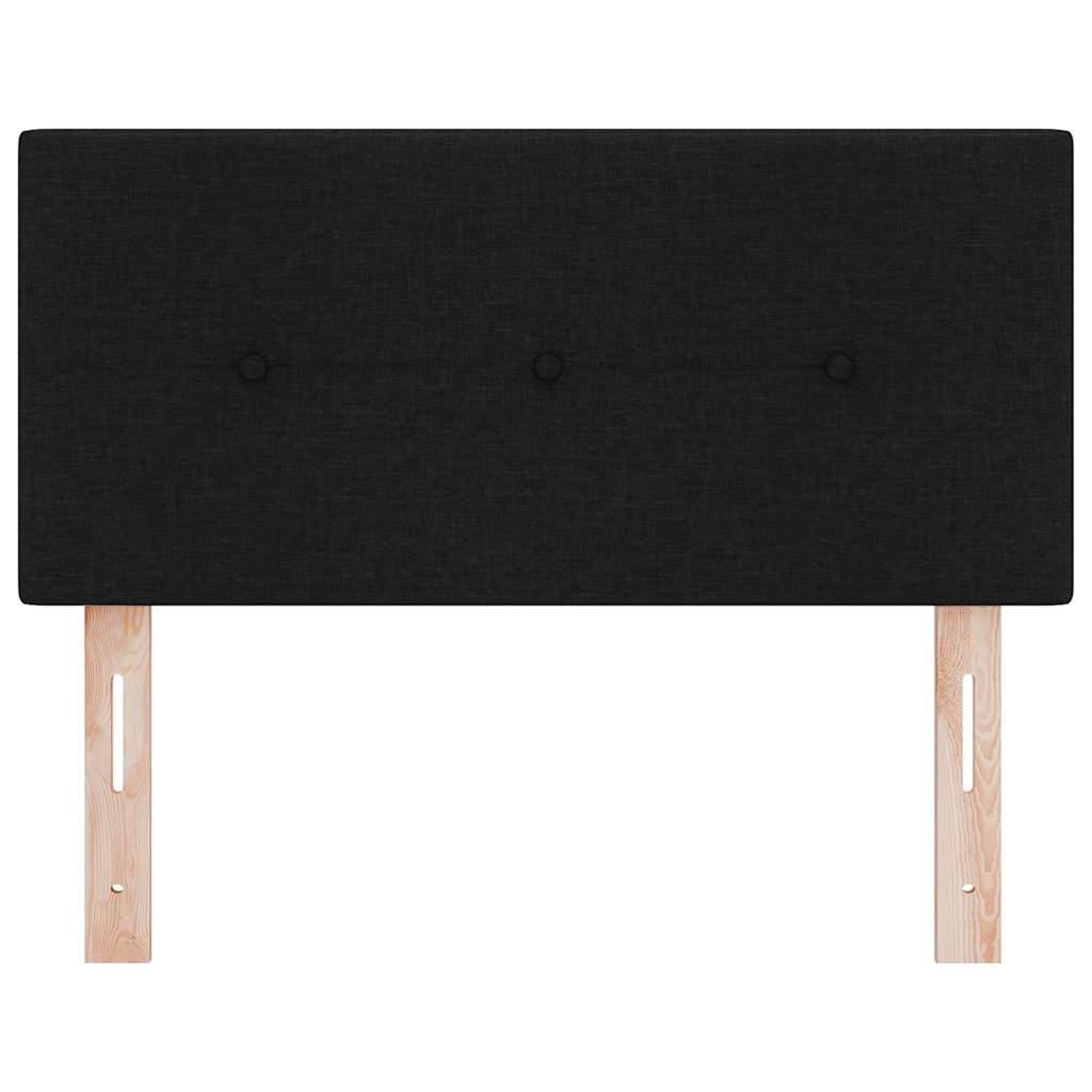vidaXL Κεφαλάρι με κεφαλάρι Μαύρο 90 cm ύφασμα