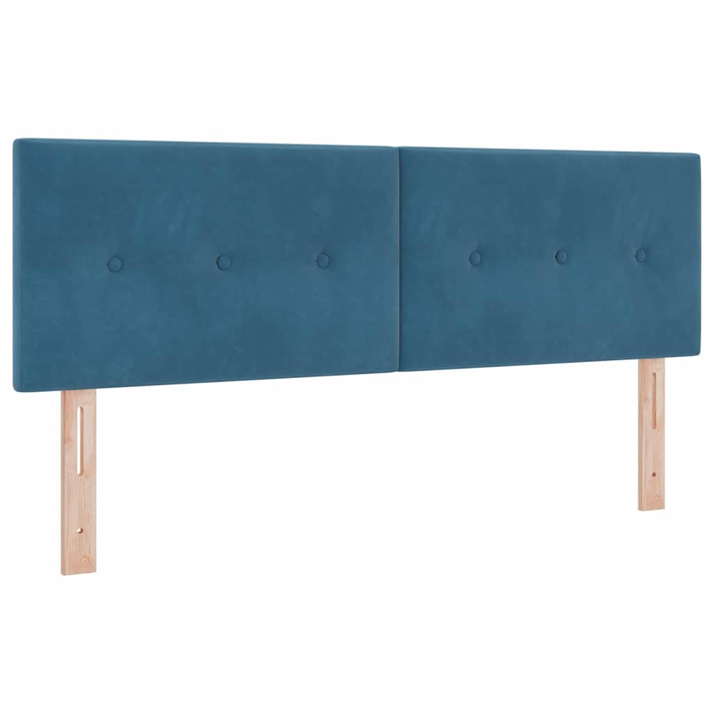 vidaXL Κεφαλάρι Σκούρο Μπλε 144 cm Βελούδο