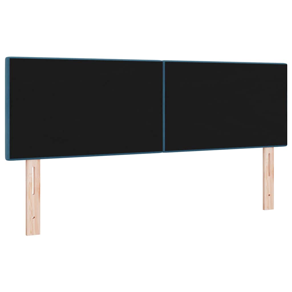vidaXL Κεφαλάρι Σκούρο Μπλε 144 cm Βελούδο