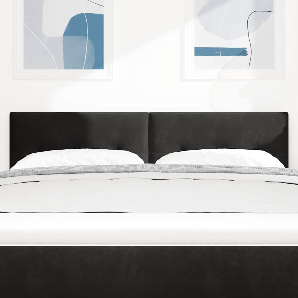 vidaXL Κεφαλάρι Μαύρο 160 cm Βελούδο