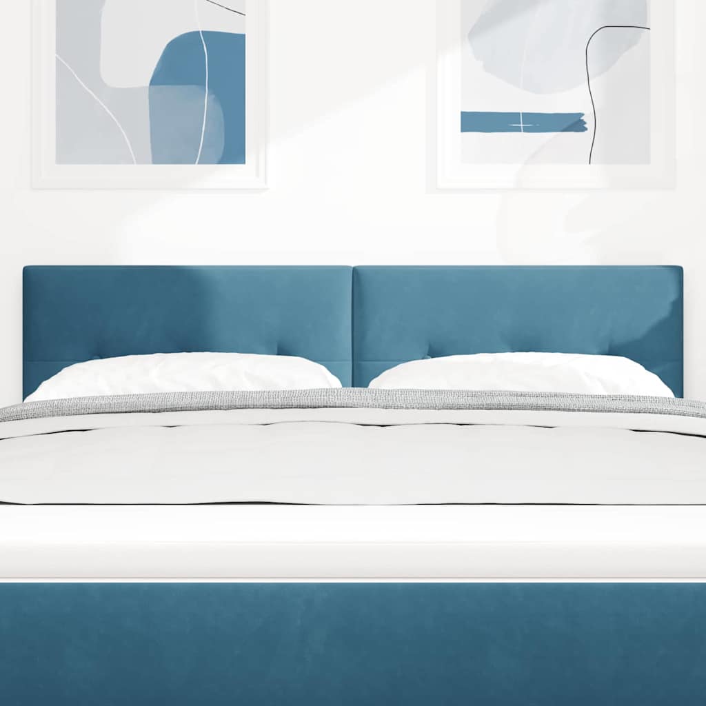 vidaXL Κεφαλάρι Σκούρο Μπλε 160 cm Βελούδο