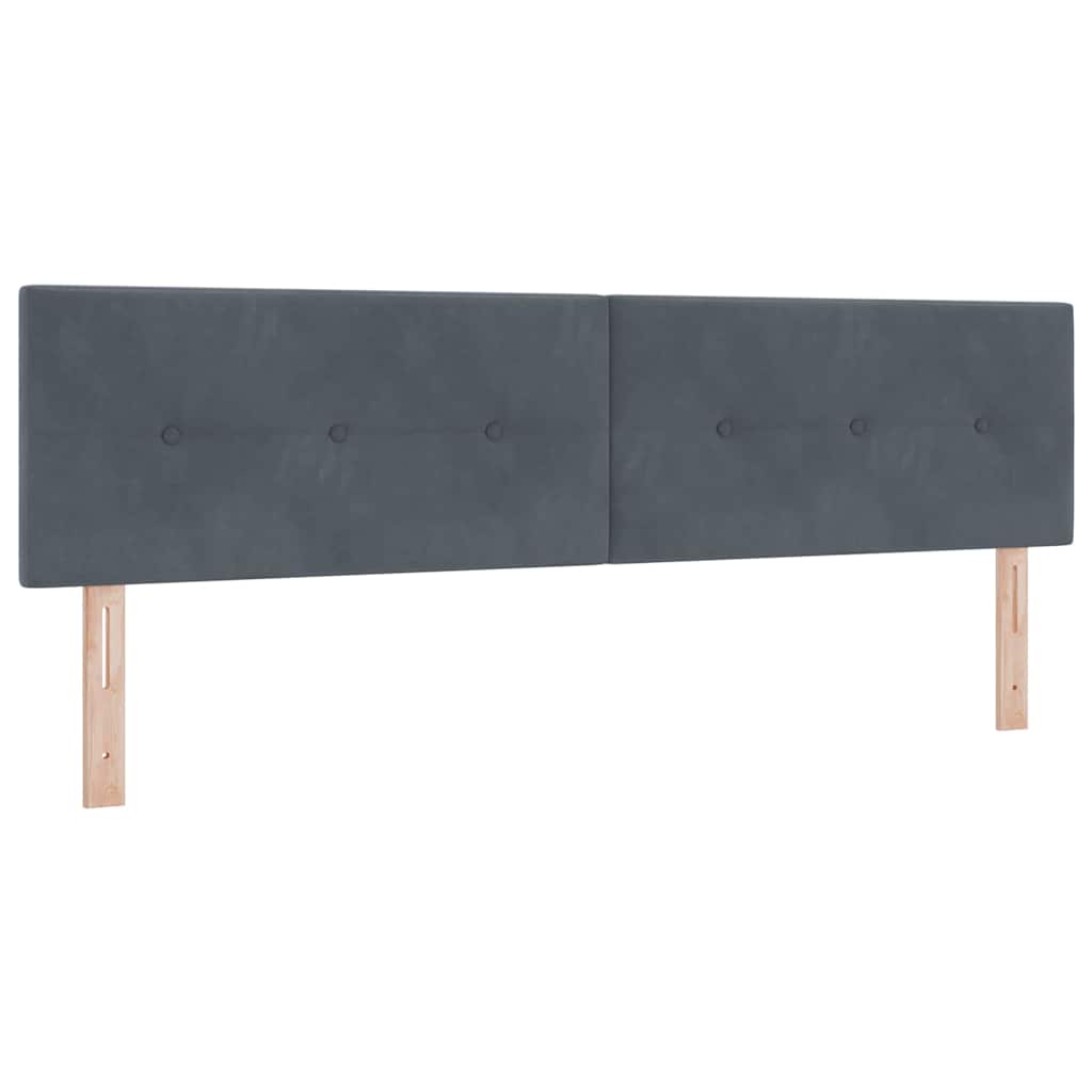 vidaXL Κεφαλάρι Σκούρο Γκρι 180 cm Βελούδο