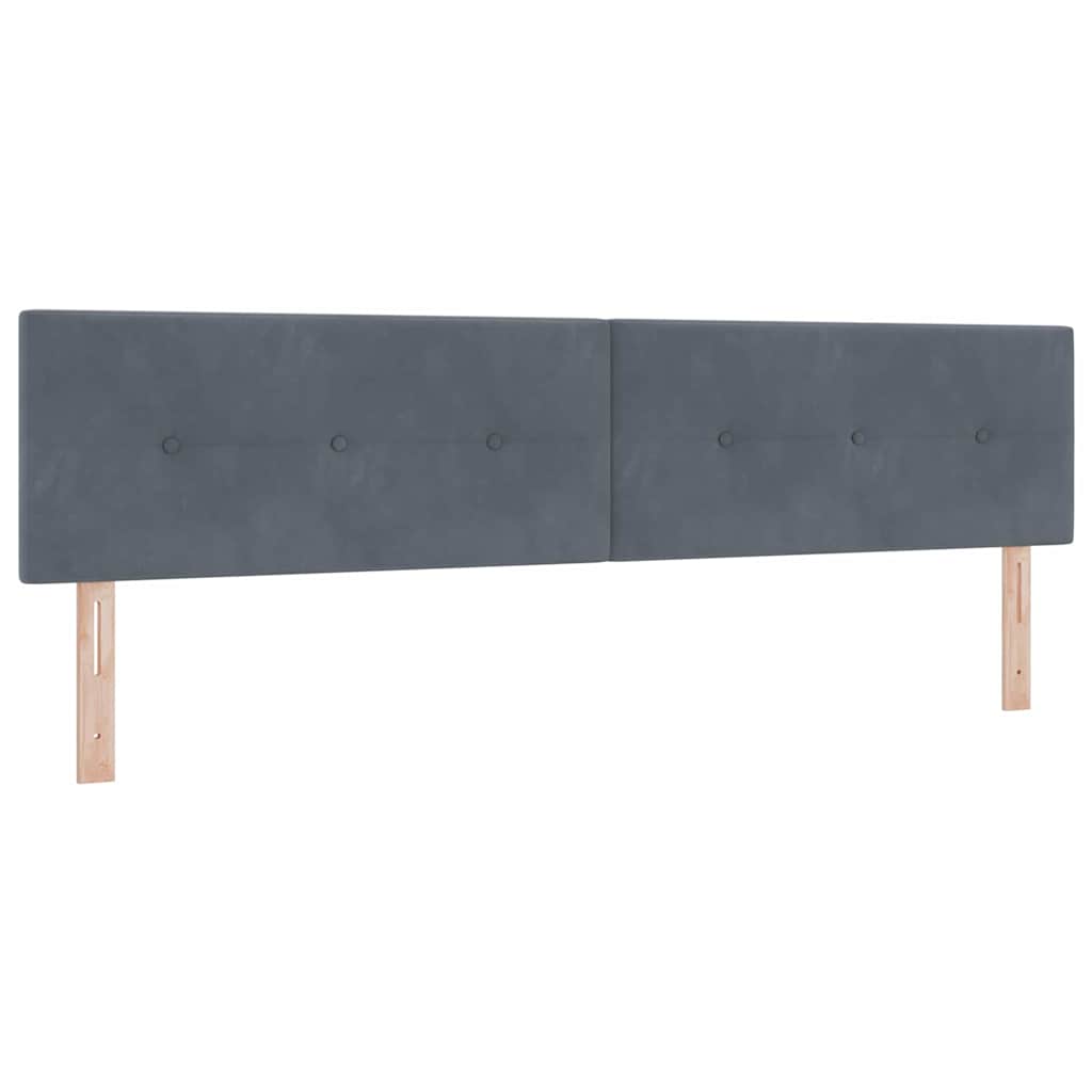 vidaXL Κεφαλάρι Σκούρο Γκρι 200 cm Βελούδο