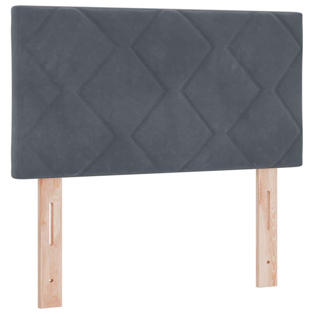 vidaXL Κεφαλάρι Σκούρο Γκρι 80 cm Βελούδο