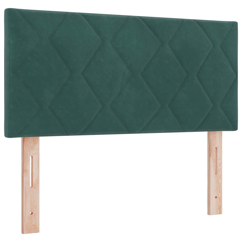 vidaXL Κεφαλάρι Σκούρο Πράσινο 90 cm Βελούδο