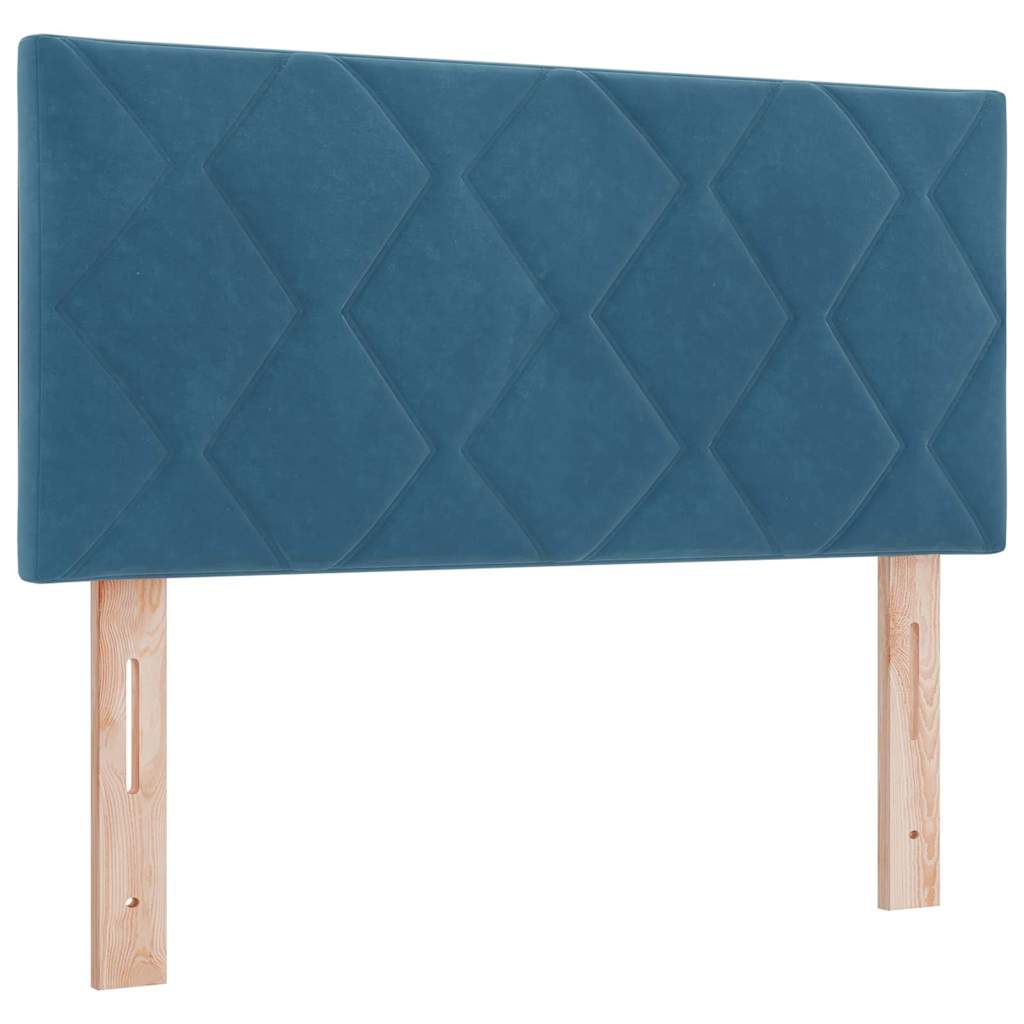 vidaXL Κεφαλάρι Σκούρο Μπλε 90 cm Βελούδο