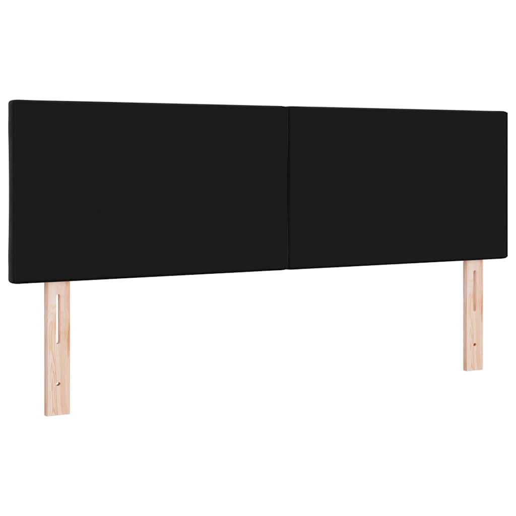 vidaXL Κεφαλάρι Μαύρο 144 cm Βελούδο