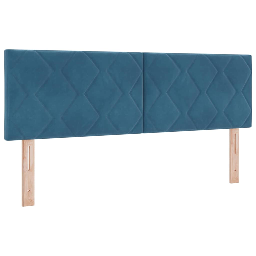 vidaXL Κεφαλάρι Σκούρο Μπλε 144 cm Βελούδο
