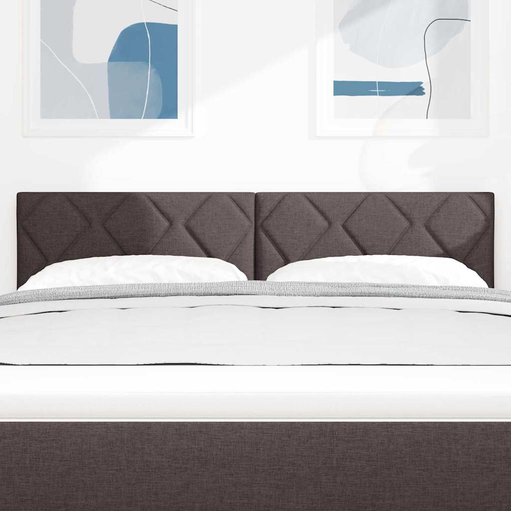 vidaXL Κεφαλάρι Σκούρο Καφέ 160 cm ύφασμα