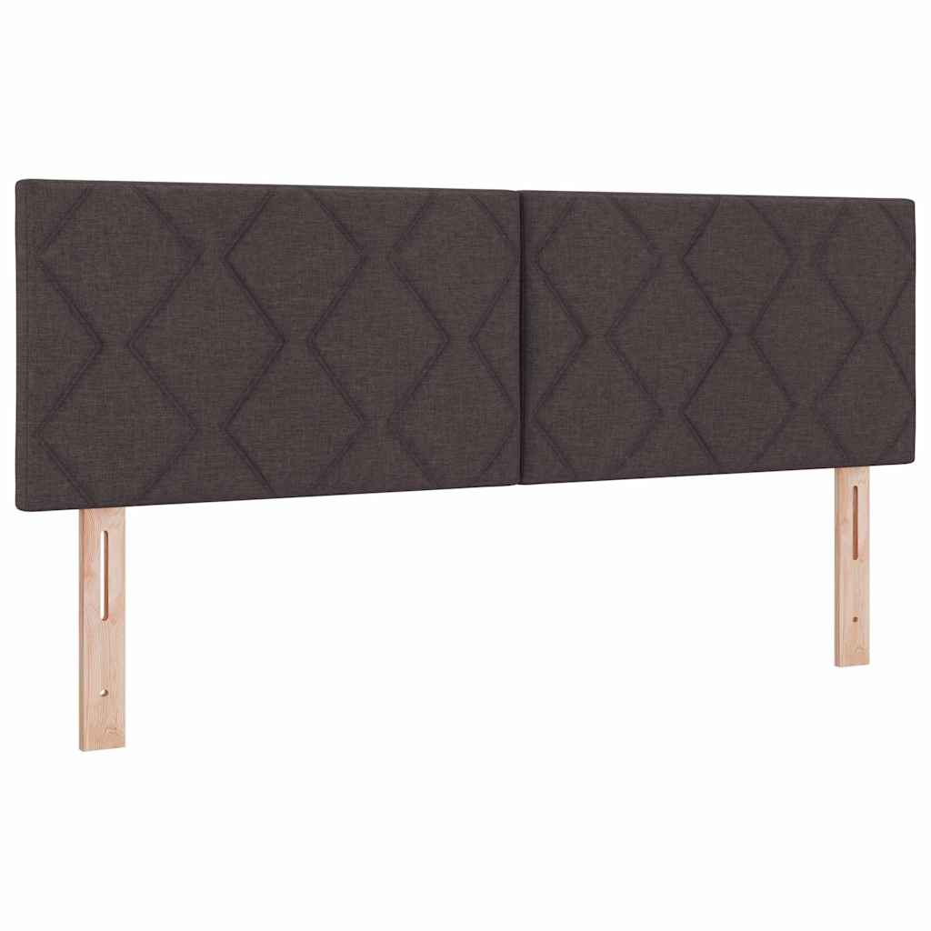 vidaXL Κεφαλάρι Σκούρο Καφέ 160 cm ύφασμα