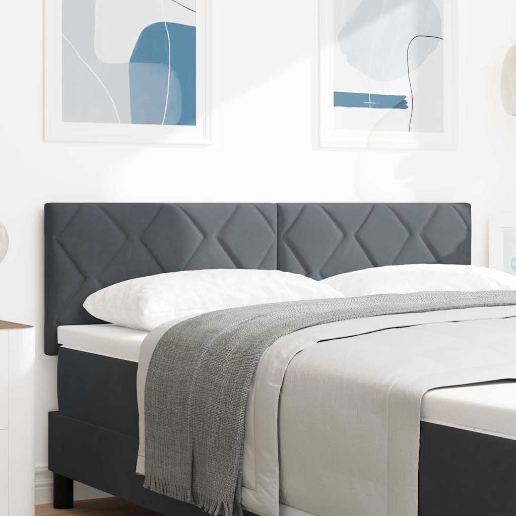 vidaXL Κεφαλάρι Σκούρο Γκρι 160 cm Βελούδο