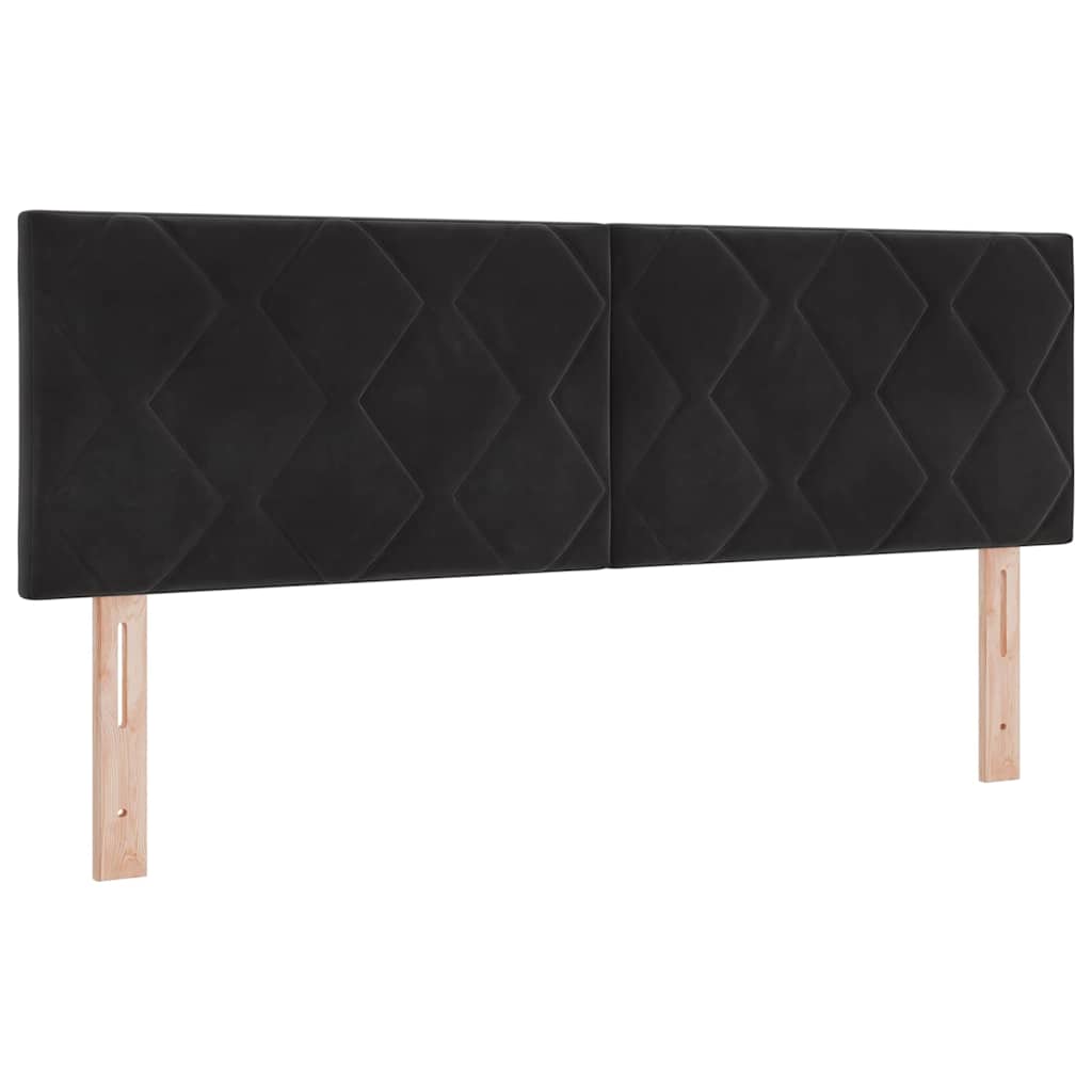 vidaXL Κεφαλάρι Μαύρο 160 cm Βελούδο