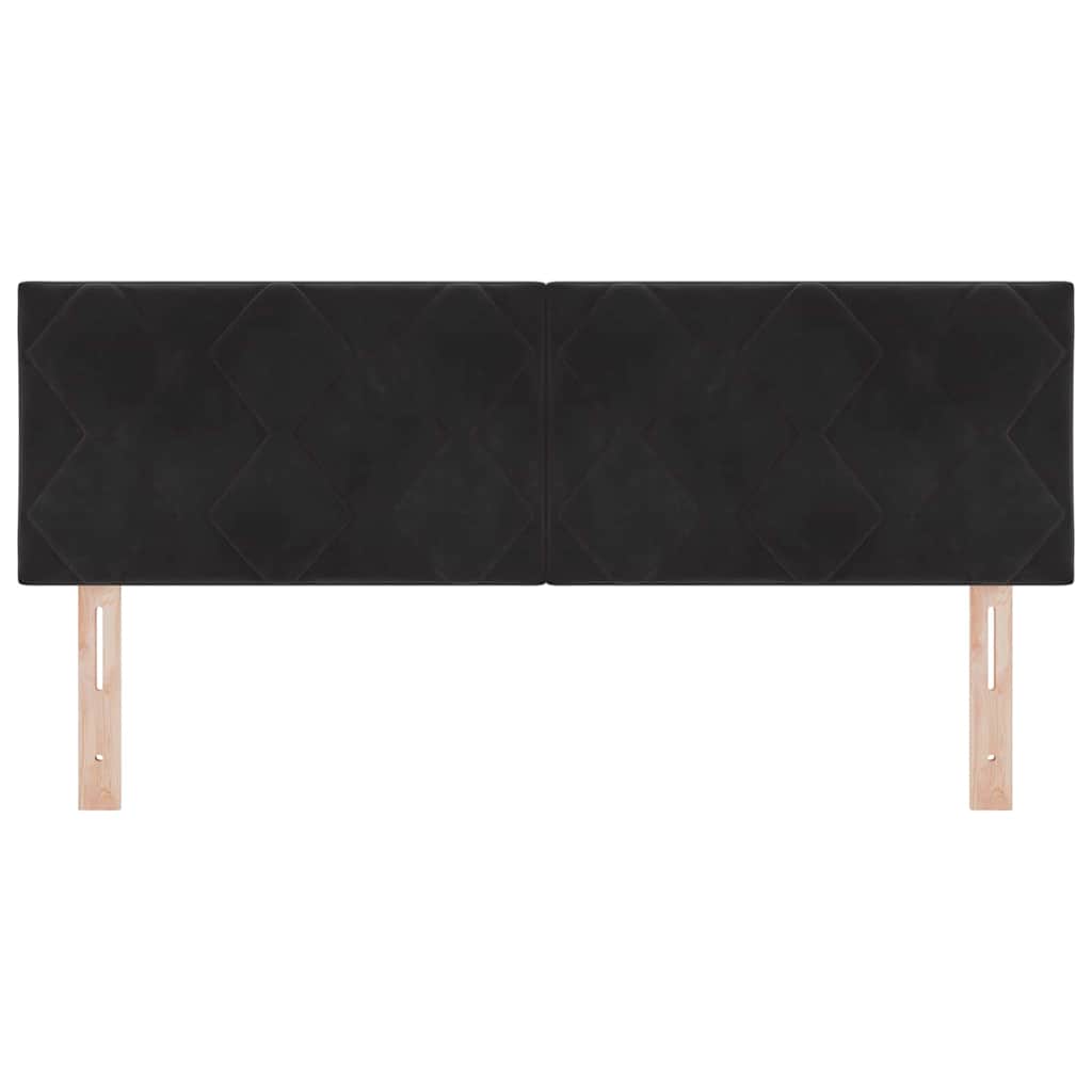 vidaXL Κεφαλάρι Μαύρο 160 cm Βελούδο