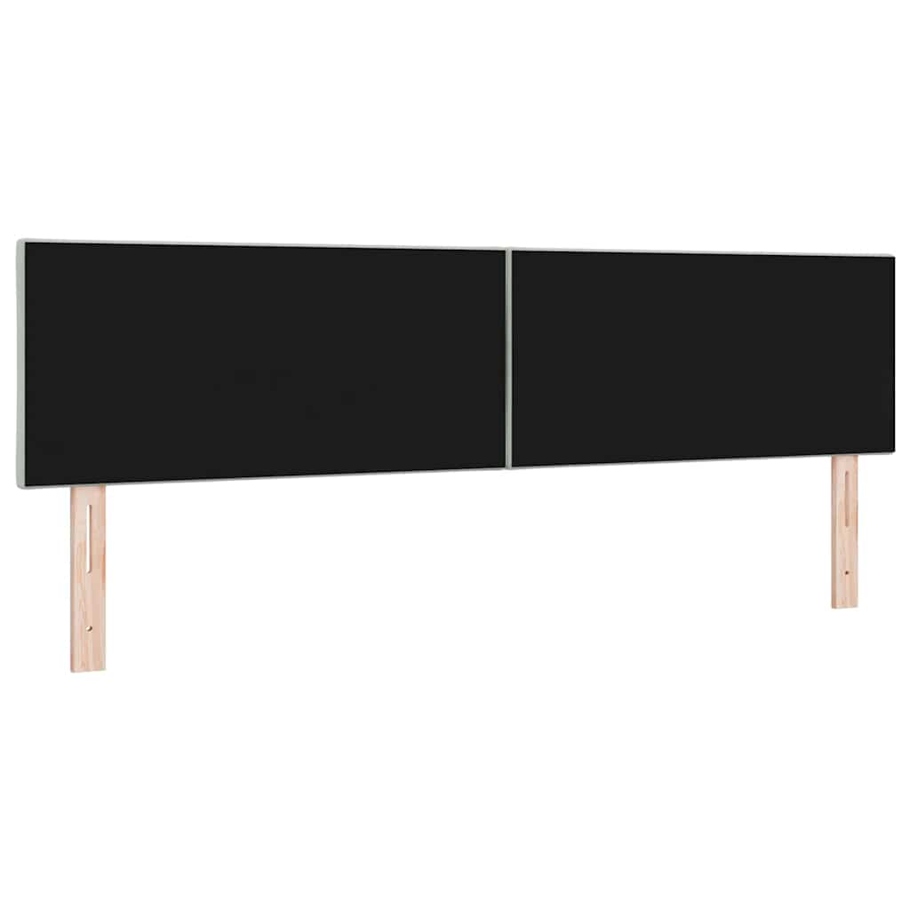 vidaXL Κεφαλάρι Ανοιχτό γκρι 180 cm Βελούδο