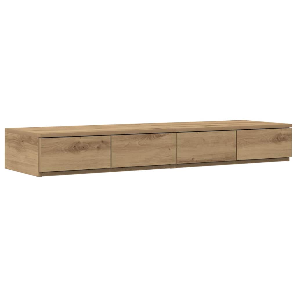 vidaXL Συρτάρια κρεβατιού Artisan Oak 120 x 36,5 x 16,5 εκ