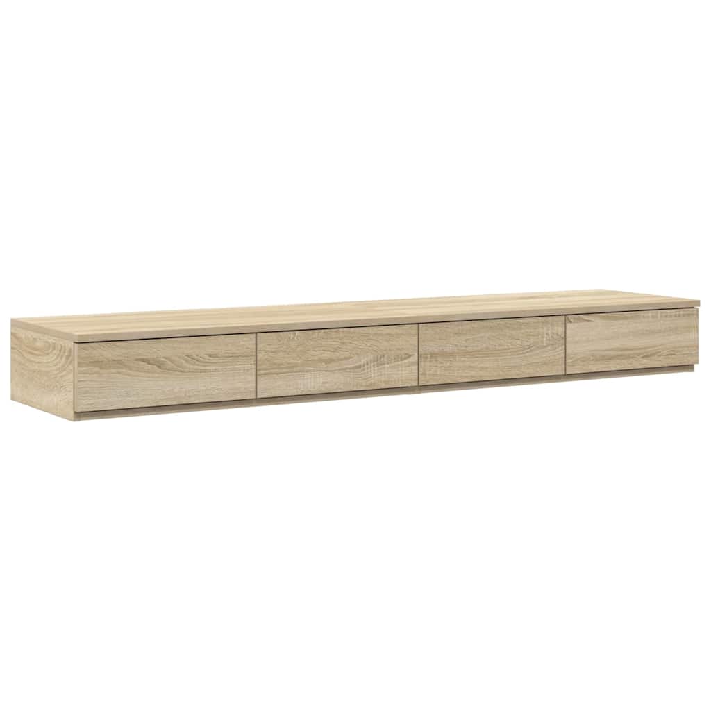 vidaXL Συρτάρια κρεβατιού Δρύς Sonoma 135 x 36,5 x 16,5 εκ