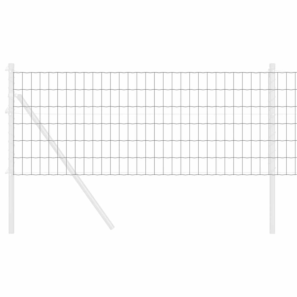 vidaXL Ευρωπαϊκός Φράκτης Γκρι 0.8x10 μ Σίδερο