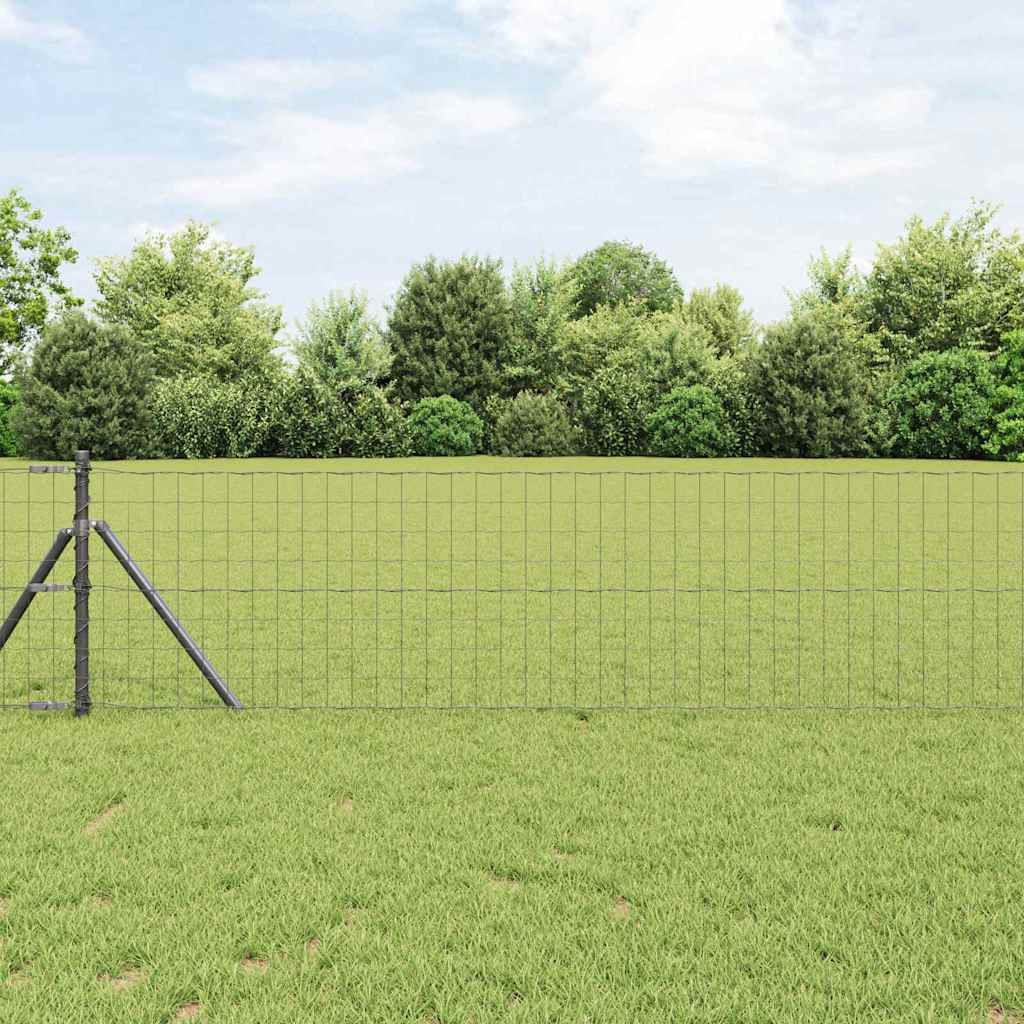 vidaXL Euro Fence Γκρι 0.4x10 μ Σίδηρος