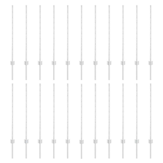 vidaXL Ενσωματωμένος Πόλος Φράχτη 22 τεμ. Ασημί 140 cm