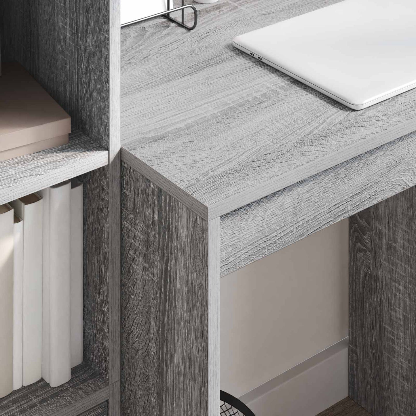 vidaXL Γραφείο Γκρίζο Σονομα 115,5 x 50 x 127 εκ 2 τμχ.