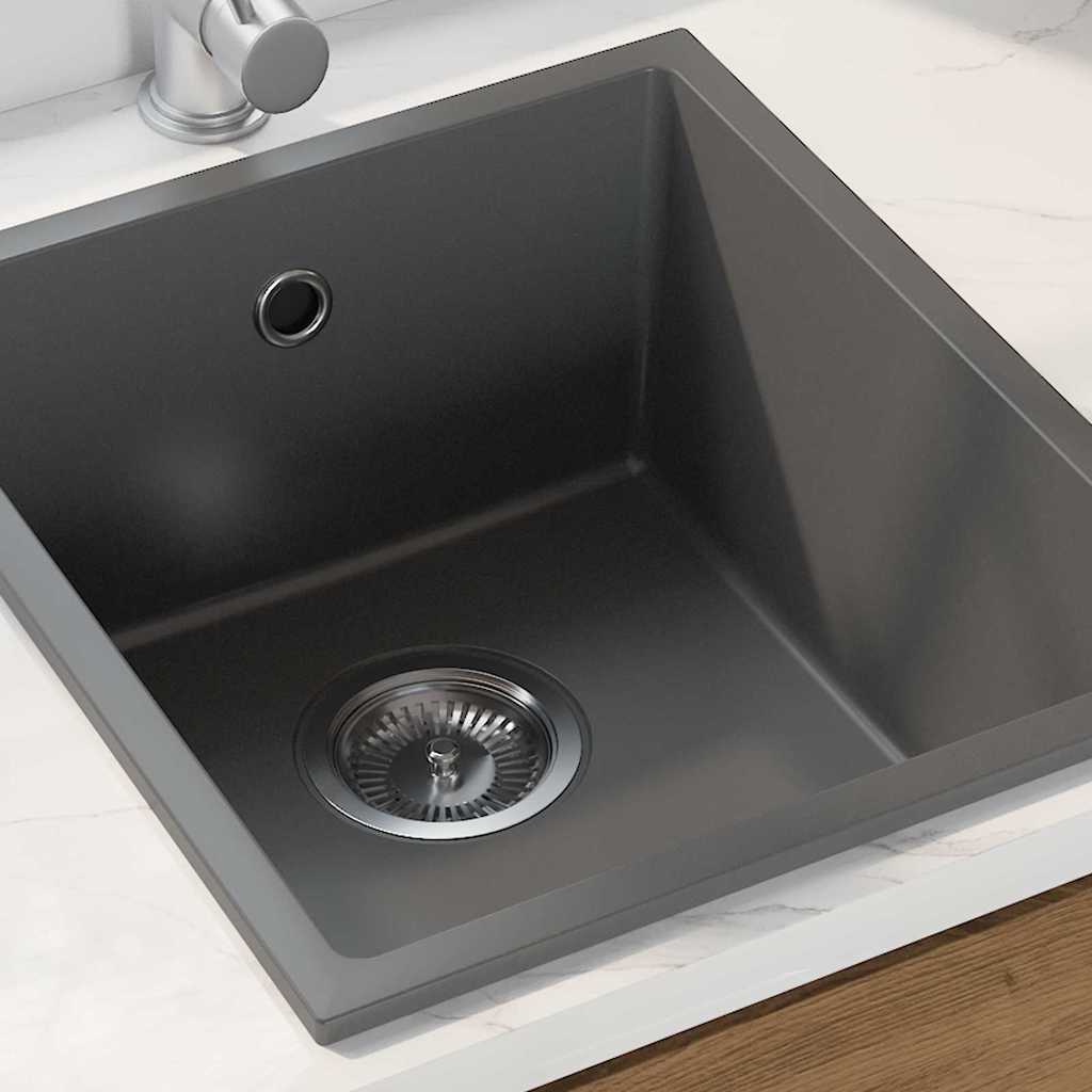 vidaXL Σιντρινο κουζίνας Γκρι 38 x 44 x 20 εκ. Γρανίτης