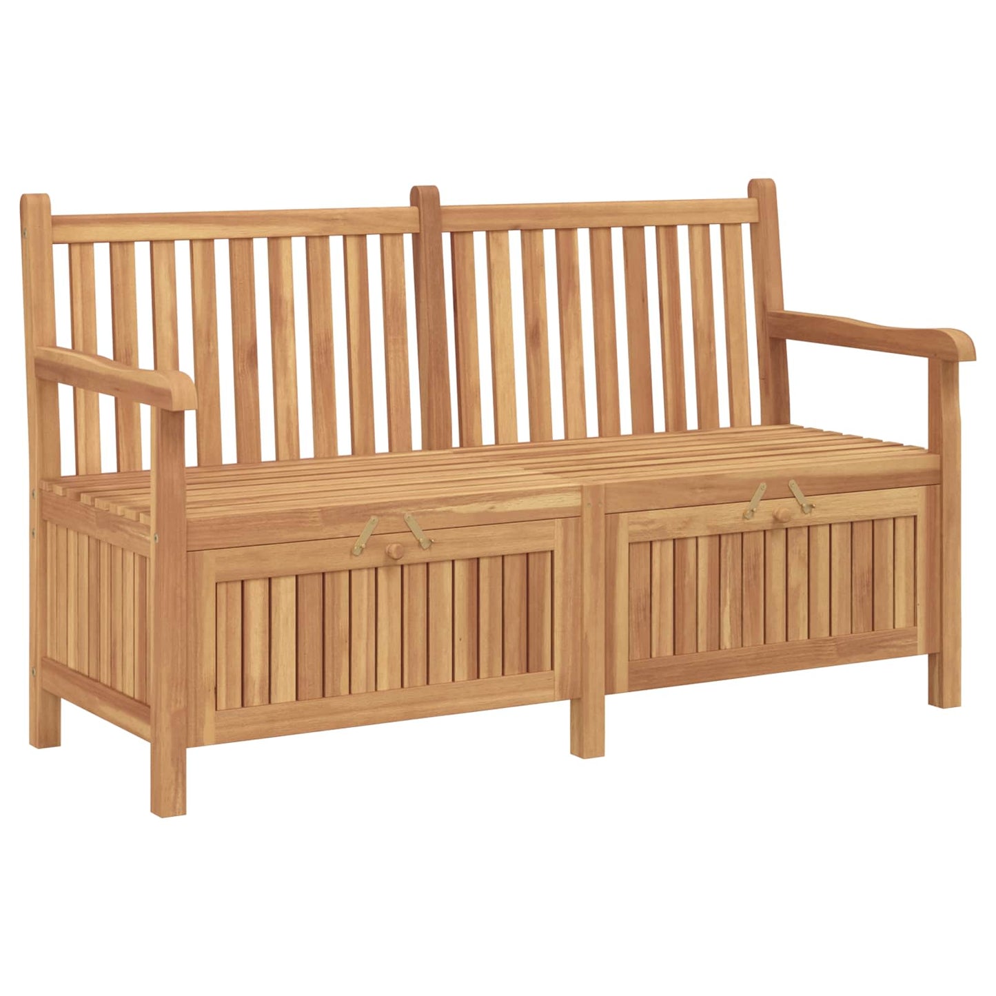vidaXL Παγκάκι κήπου με αποθήκευση 150 x 60 x 90 εκ Στερεό Ξύλο Τίκ
