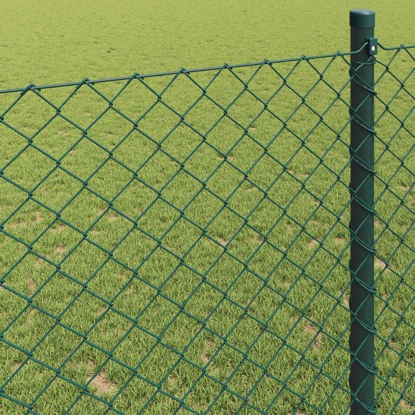 vidaXL Φράχτης αλυσίδας 10 x 0,4 m Ατσάλι Πράσινο
