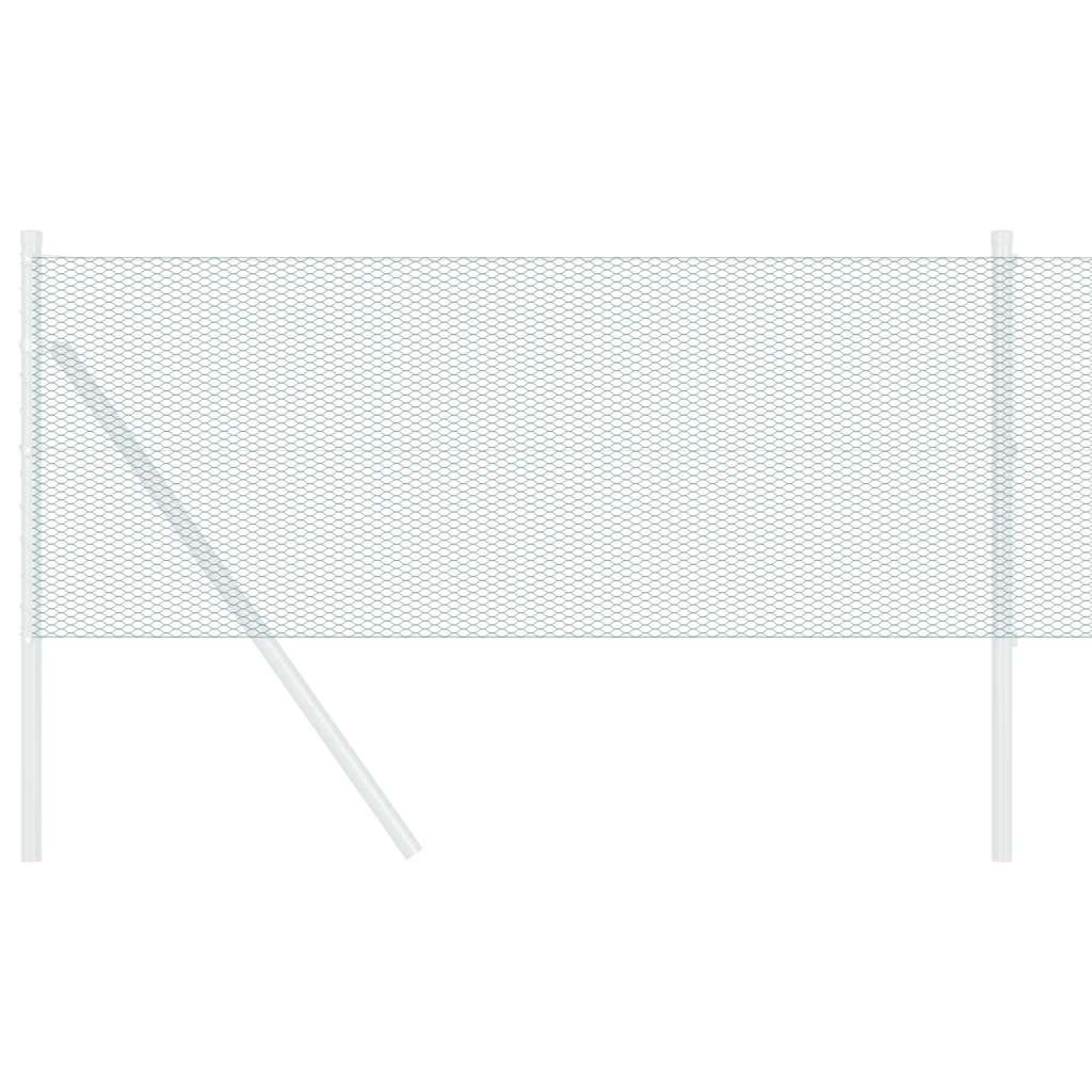vidaXL Φράχτης Εξαγώνου 0,6 x 25 μ PVC Πράσινο