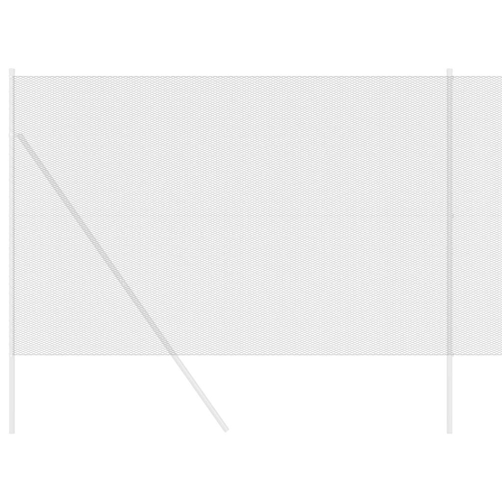 vidaXL Φράχτης Εξαγώνου 1,6 x 50 m PVC Γκρι
