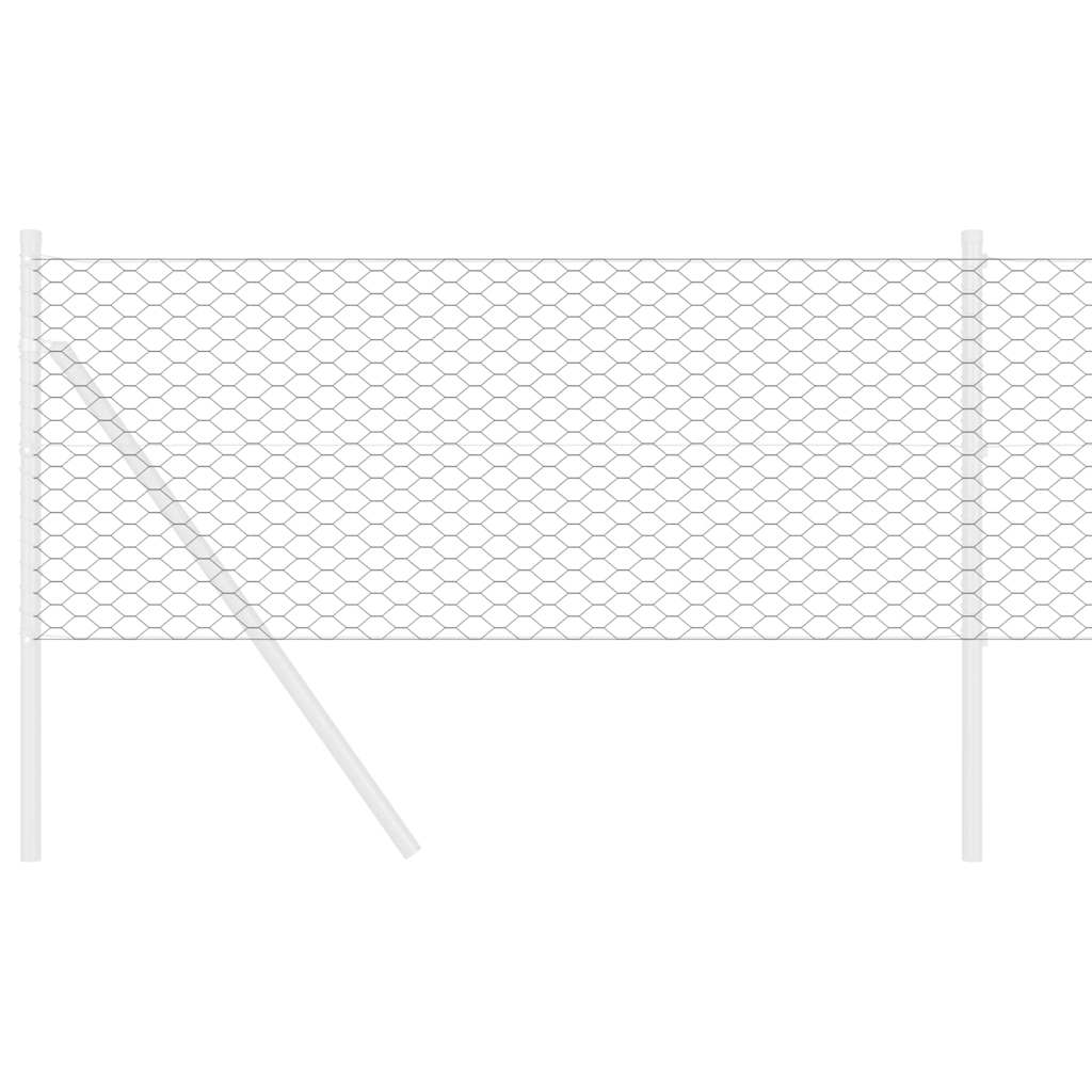 vidaXL Φράχτης Εξαγώνου 0,4 x 100 μ PVC Γκρι