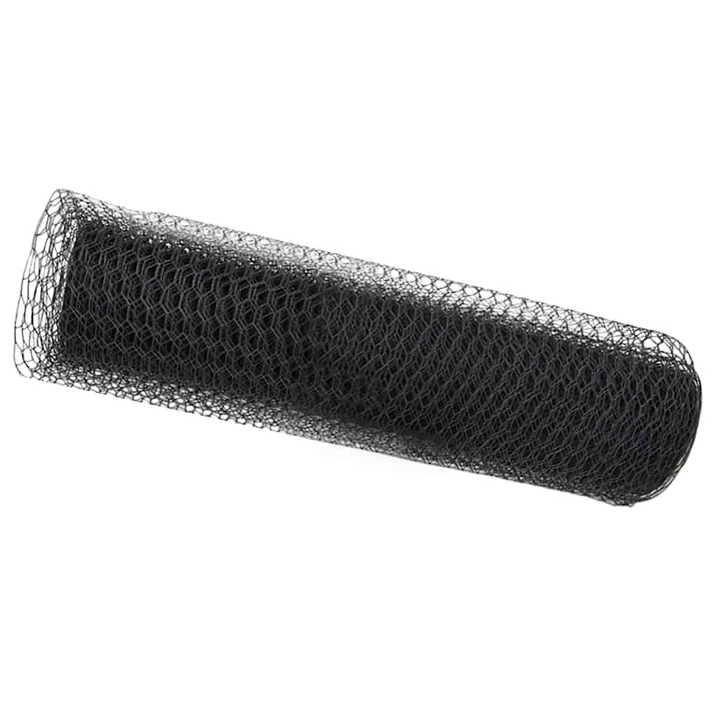 vidaXL Φράχτης Εξαγώνου 0,8 x 100 μ PVC Γκρι