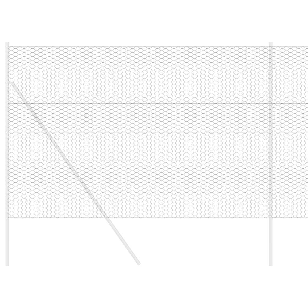 vidaXL Φράχτης Εξαγώνου 1,6 x 100 m PVC Γκρι
