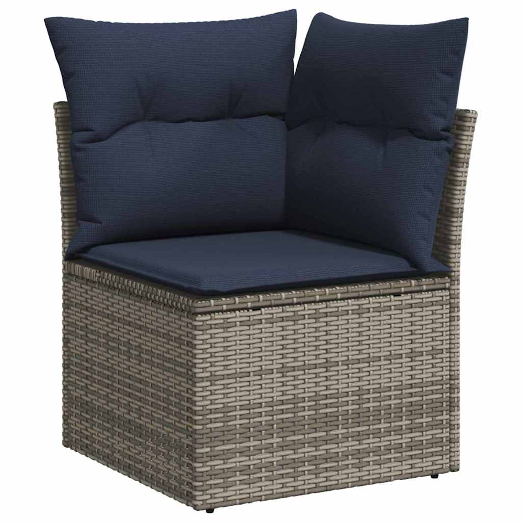 vidaXL Σετ Καναπέ 6 pcs Γκρι συνθετικό ρατάν