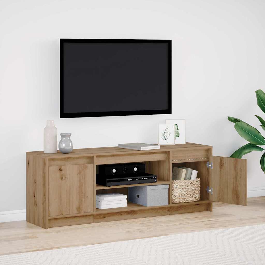 vidaXL Μονάδες TV Καφέ 139,5 x 34 x 50 εκ Επεξεργασμένο ξύλο