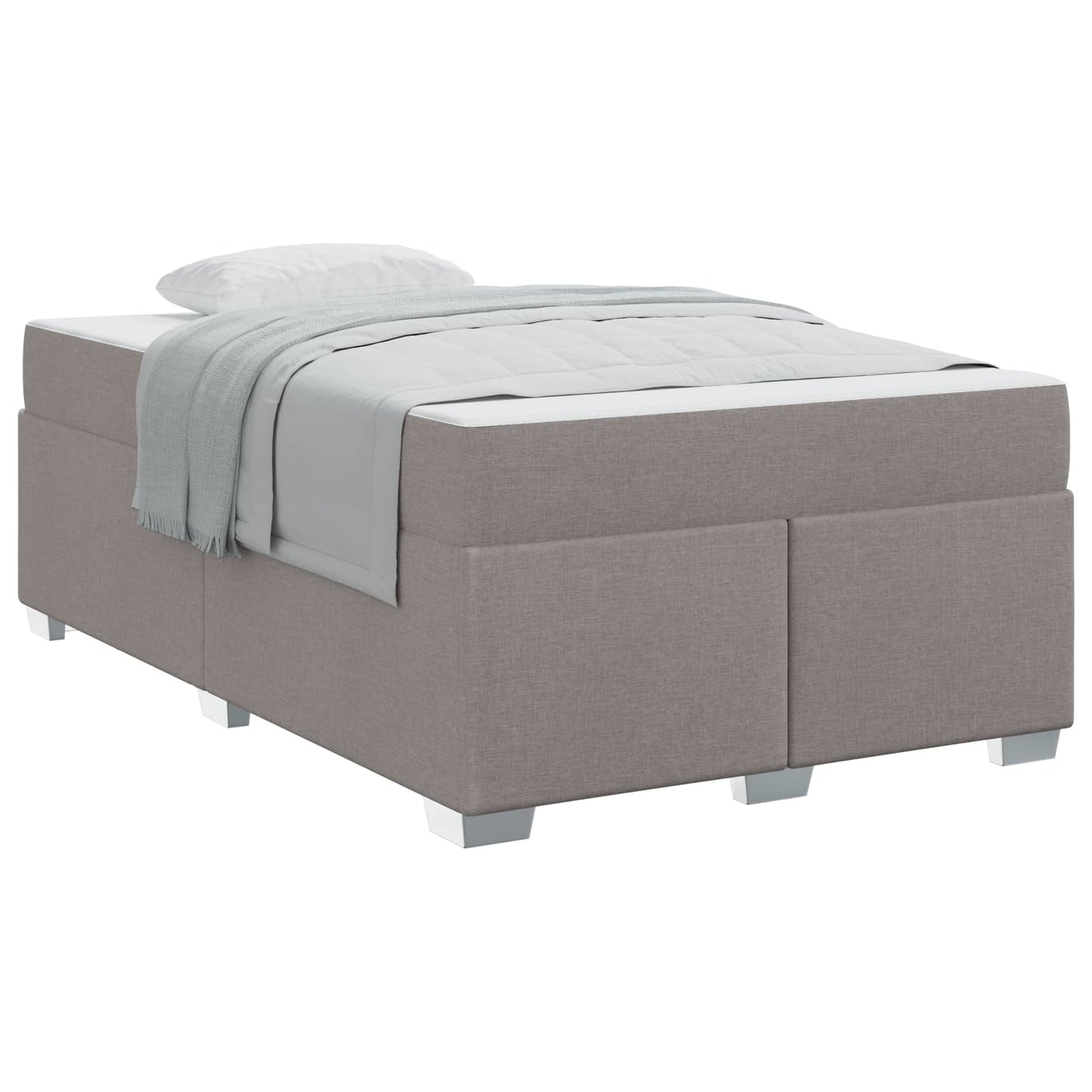 vidaXL Σκελετός Κρεβατιού Taupe 120 x 190 cm ύφασμα
