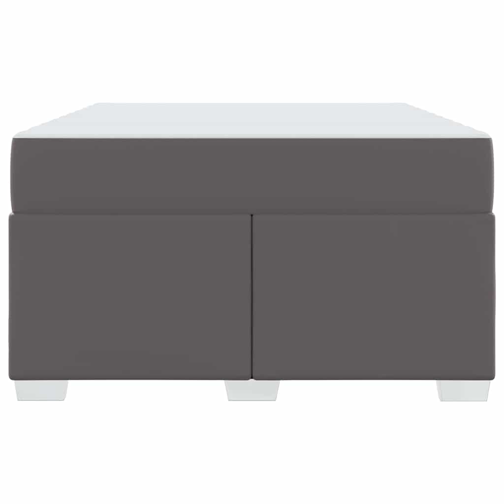 vidaXL Σκελετός Κρεβατιού Γκρι 120 x 200 cm PVC