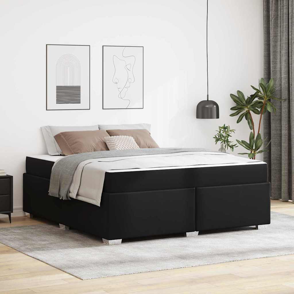 vidaXL Σκελετός Κρεβατιού Μαύρο 180 x 200 cm PVC