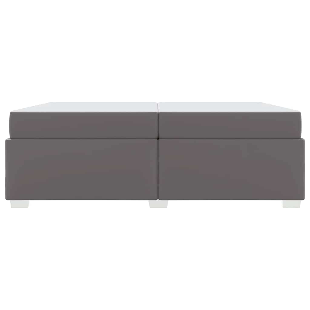vidaXL Σκελετός Κρεβατιού Γκρι 200 x 200 cm PVC