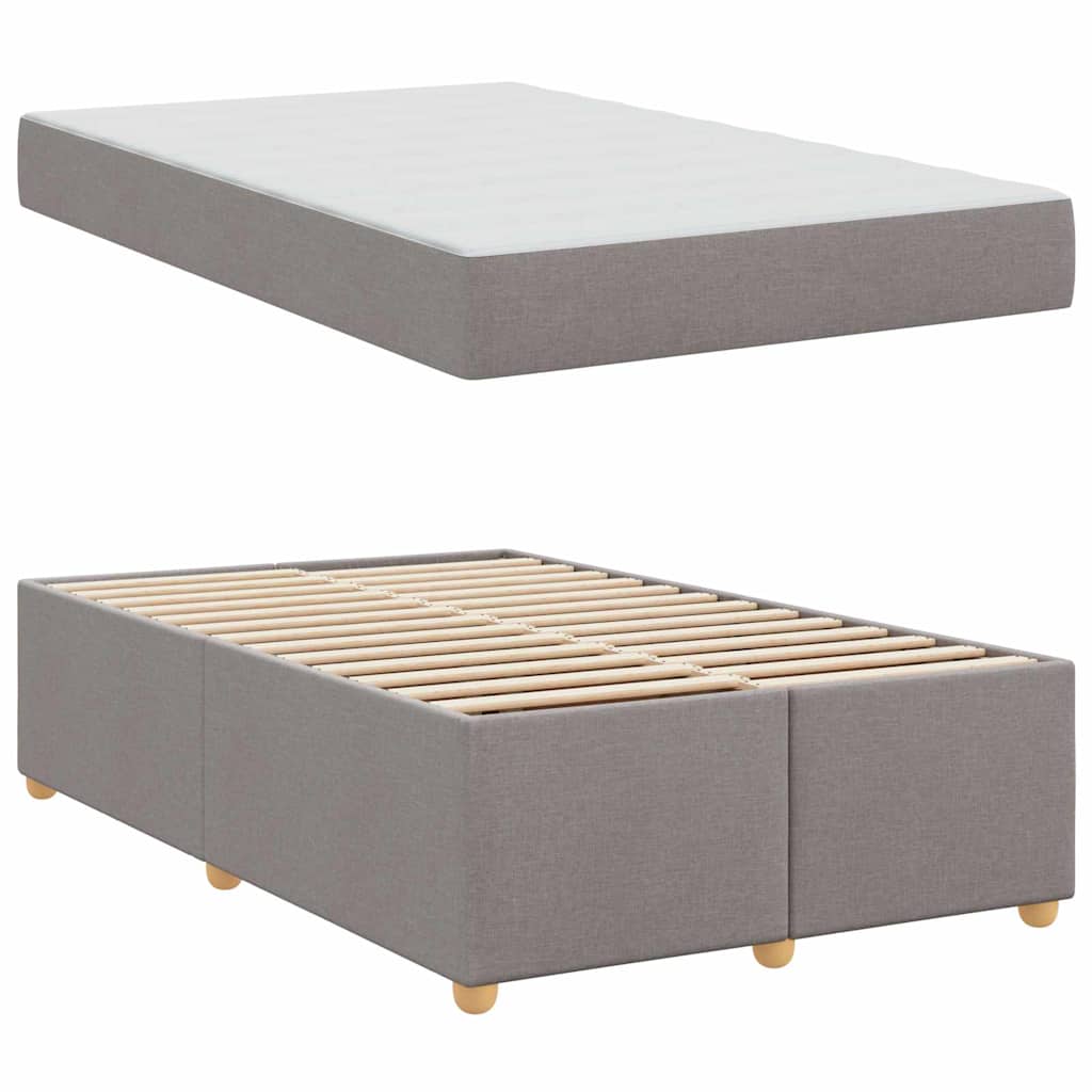 vidaXL Σκελετός Κρεβατιού Taupe 120 x 190 cm ύφασμα