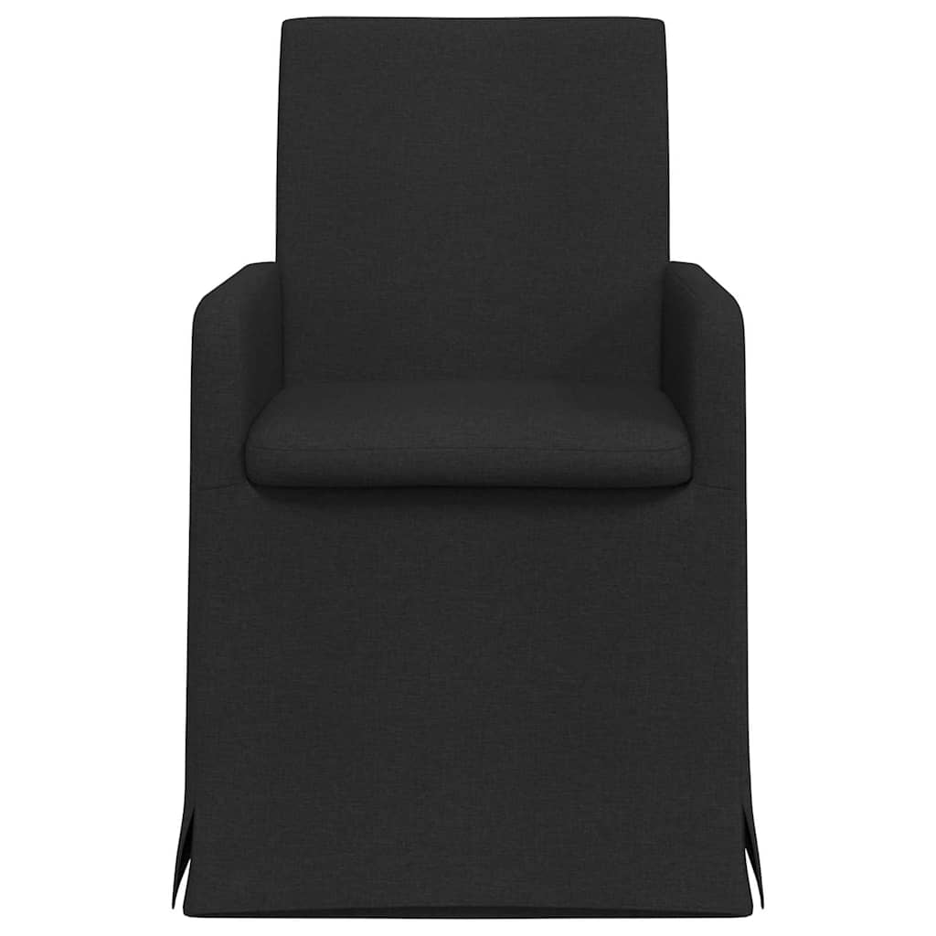 vidaXL Καρέκλες φαγητού 2 pcs Μαύρο 57 x 67 x 95 εκ ύφασμα