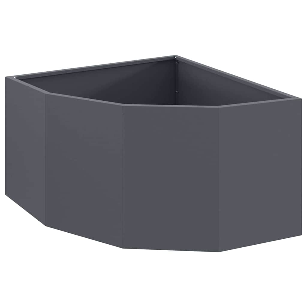 vidaXL Γωνιακό Ροδόδεντρο Ανθρακί 60 x 60 x 35 cm Ατσάλι
