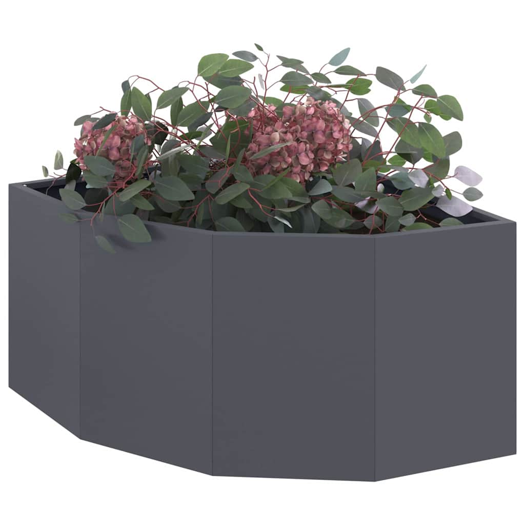 vidaXL Γωνιακό Ροδόδεντρο Ανθρακί 60 x 60 x 35 cm Ατσάλι