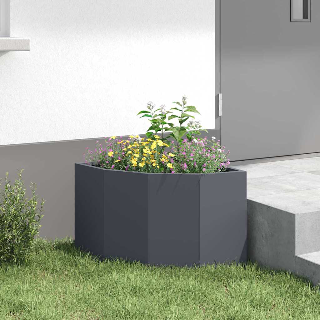 vidaXL Γωνιακό Ροδόδεντρο Ανθρακί 45 x 45 x 35 cm Ατσάλι